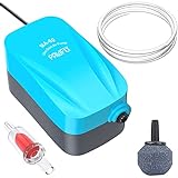 Pawfly MA-60 Quiet Aquarium Air Pump for 10 Gallon with Accessories Air Stone Check Valve and Tube, 1.8 L/min Photo, best price $8.99 new 2024