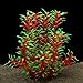 Photo QUMY Large Aquarium Plants Artificial Plastic Fish Tank Plants Decoration Ornament for All Fish 12.6 inch Tall 7.09 inch Wide (Wine Red)