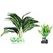 foto UEETEK 2 Pacchi / set di piante d'acqua per l'acquario, piante acquatiche artificiali arricchite di piante acquatiche con foglie verdi per decorazione ornamento (grande + piccolo)