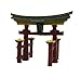 foto Rosewood Palissandro giapponese Torii Gate acquario ornamento