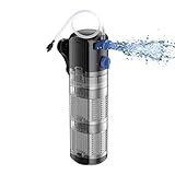 Yochaqute Aquarium Fish Tank Filter: 8w Internal Filter Pump for 40-120 Gallon Salt Water | Fresh Water | Coral Tank | Turtle Tank with 2 Stages Filtration & Strong Suction Cups Photo, best price $32.99 new 2023