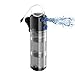 Photo Yochaqute Aquarium Fish Tank Filter: 8w Internal Filter Pump for 40-120 Gallon Salt Water | Fresh Water | Coral Tank | Turtle Tank with 2 Stages Filtration & Strong Suction Cups