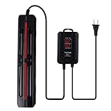 Aquarium Heater 500W/800W/1000W/1200W, Double Heating Tubes, Fast Heating and Power Saving, External Digital Temp Controller, Used for 50-160 Gallon Fresh/Salt Water Fish Tanks（1200W） Photo, best price $76.99 new 2024