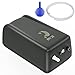 Photo Uniclife Aquarium Air Pump Battery-Operated with Air Stone and Airline Tubing Portable Outdoor Fishing Oxygen Pump