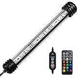 LVY TECH Submersible Aquarium Light, Fish Tank Light with Timer, Full Waterproof, Brightness Adjustable Strong Suction Cups, Wireless Remote Control Fish Light Photo, best price $13.99 new 2023