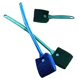 AOODOOM 3 PCS Double-Sided Aquarium Fish Tank Algae Cleaning Brush with Non-Slip Handle, Sponge Scrubber Cleaner for Glass Aquariums and Home Kitchen Photo, best price $11.99 new 2024