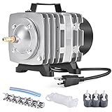 Seeutek 35W Commercial Air Pump 1030 GPH 65L/min Air Pump Bubbler with 6-Way Adjustable Air Flow Valve, 6 Pcs Airstones and a 25-Ft Air Tubing for Aquarium, Hydroponic Systems, Pond, Fish Tank Photo, best price $47.99 new 2024