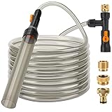 hygger Bucket-Free Aquarium Water Change Kit Metal Faucet Connector Fish Tank Vacuum Siphon Gravel Cleaner with Long Hose 25FT Drain & Fill Photo, best price $38.99 new 2023