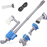 UPETTOOLS Aquarium Gravel Cleaner - Electric Automatic Removable Vacuum Water Changer Sand Algae Cleaner Filter Changer 110V/28W Photo, best price $37.99 new 2022