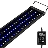 NICREW Saltwater Aquarium Light, Marine LED Fish Tank Light for Coral Reef Tanks, 2-Channel Timer Included, 48 to 60-Inch Photo, best price $82.99 new 2024