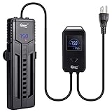 hygger 800W Titanium Steel Aquarium Heater for Marine and Fresh Water, Digital Submersible Heater with Built-in Thermometer, External LCD Display Thermostat Controller, for Fish Tank 120-180 Gallon Photo, best price $89.99 new 2023