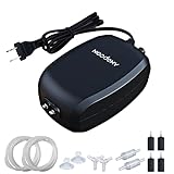 Noodoky Aquarium Air Pump for Fish Tank with Accessories, Air Bubbler Stone Pump Aerator, 6W Dual Outlet up to 5L/min Oxygen for Tank 10 to 80 Gallons Photo, best price $16.49 new 2024