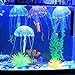 Photo Artificial Jellyfish Fish Tank Decoration, 2022 The Newest Fluorescent Silicone Simulation Floating, Fish Tank Ornament Aquarium Decoration, Fish Tank Fluorescent Glowing Beauty Fake Jellyfish Aquarium Ornament