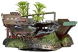 Penn-Plax OJ3 Action Aqua Aquarium Decoration Ornament | Sunken Ship with Plant | Great Detail and Action | Fun Decor for Any Tank Photo, best price $23.02 new 2023
