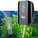 AQQA Aquarium Rechargeable Battery Air Pump,Multifunctional Portable Energy Saving Power Quiet Oxygen Pump, One/Dual Outlets with Air Stone,Suitable for Indoors Power Outages Fishing Photo, best price $20.99 new 2024