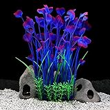 QUMY Large Aquarium Plants Artificial Plastic Fish Tank Plants Decoration Ornament for All Fish (D-Purple) Photo, best price $11.99 ($11.99 / Count) new 2024