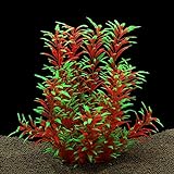 QUMY Large Aquarium Plants Artificial Plastic Fish Tank Plants Decoration Ornament for All Fish 12.6 inch Tall 7.09 inch Wide (Wine Red) Photo, best price $9.99 new 2024