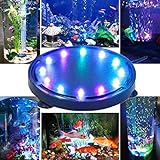 12LED Aquarium Bubble Light, Buntes Aquarium Luft Stein Lichtpumpe Luftblase Stein Lampe Fish Tank Bubble Foto, bester Preis 13,50 € neu 2024