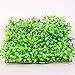 Photo SLSON Aquarium Decorations Grass Artificial Plastic Lawn 9 inches Square Landscape Green Plants for Saltwater Freshwater Tropical Fish Tank Decoration,with 8 Pcs Suction Cups
