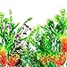 Photo Artificial Aquarium Plants, OrgMemory Fish Tank Decorations, (29pcs, 12-30cm), Plastic Aquariums Plants
