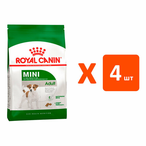 ROYAL CANIN MINI ADULT для взрослых собак маленьких пород 0,8 кг х 4 шт фотография