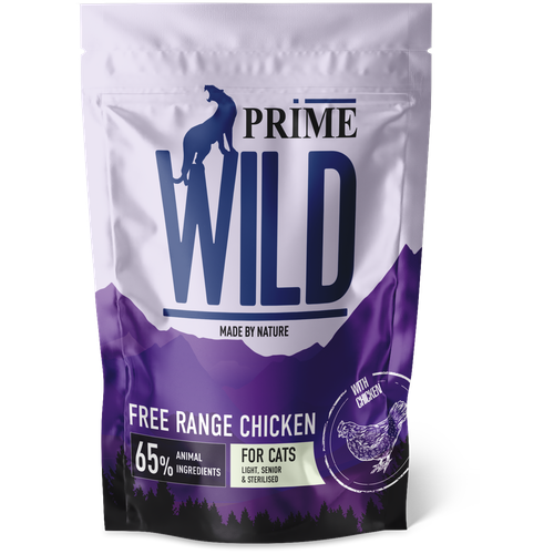 PRIME WILD GF FREE RANGE с курицей 2кг для стерилизованных котят и кошек контроль веса фотография