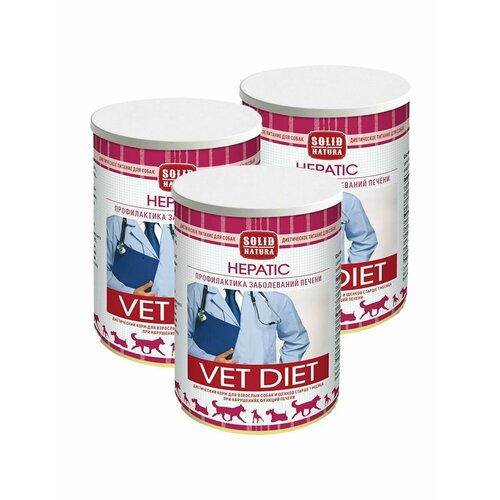 Влажный корм для собак Solid Natura VET Hepatic диета 340г х3шт фотография