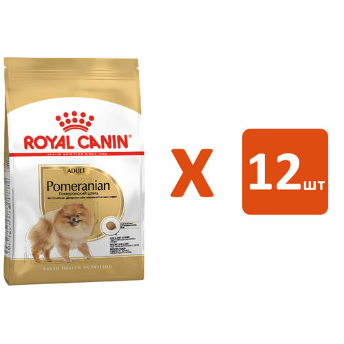 ROYAL CANIN POMERANIAN ADULT для взрослых собак померанский шпиц (0,5 кг х 12 шт) фотография