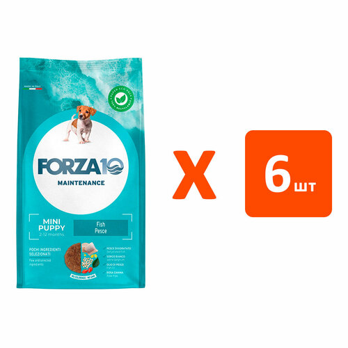 FORZA10 DOG MAINTENANCE PUPPY JUNIOR SMALL/MEDIUM для щенков маленьких и средних пород с рыбой (2 кг х 6 шт) фотография