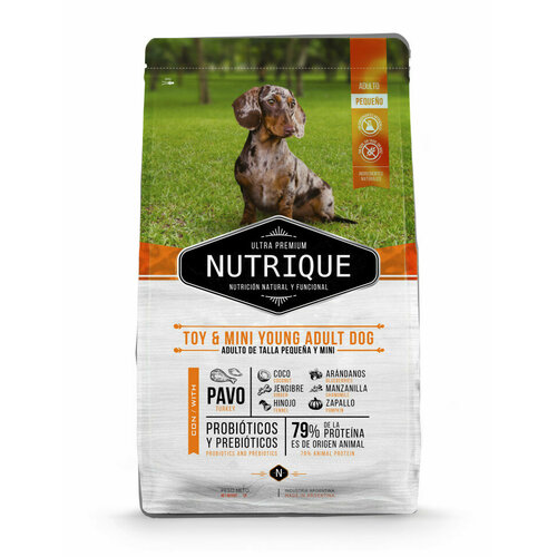 Vitalcan Nutrique Dog Adult сухой корм для взрослых собак мелких пород с индейкой - 350 г фотография