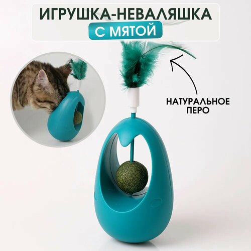 Игрушка неваляшка для кошек фотография