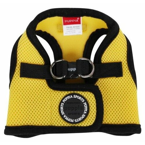 Шлейка Puppia Soft vest harness B, обхват шеи 46  см, желтый/черный, XXL фотография