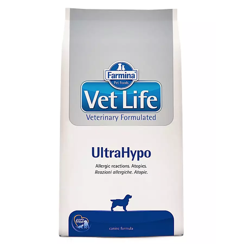 Сухой корм для собак Farmina Vet Life Canine UltraHypo с пищевой аллергией и атопией, ультра гипоаллергенный, 2 кг фотография