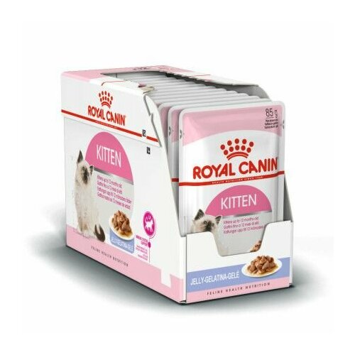 Royal Canin Влажный корм котят, до 12 месяцев, Kitten, кусочки в желе, 85 г, 24 шт фотография