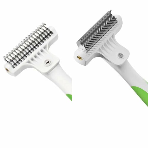 Комплект Стриппинг финишный Fine-Tooth Deshedding Rake + Стриппинг ANDIS Стандарт Deshedding Tool ( 6 см рабочая часть) фотография