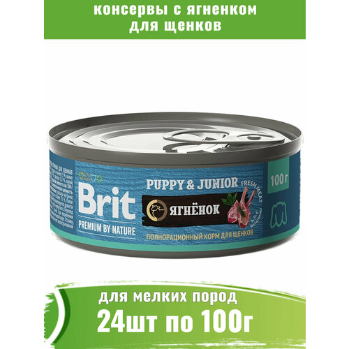 Brit Premium 24штпо 100г консервы с ягненком для щенков фотография