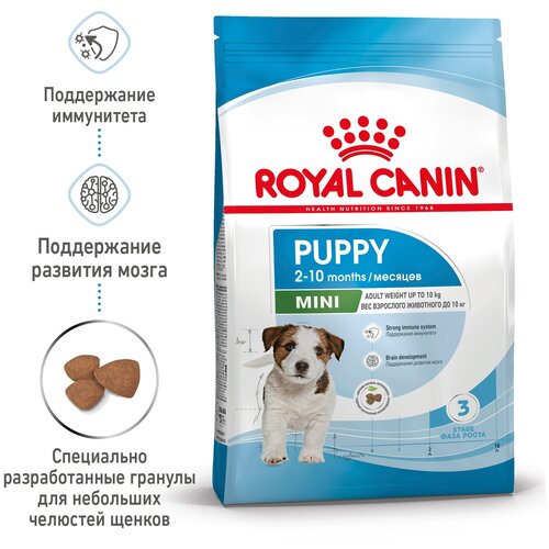 Сухой корм для щенков Royal Canin при чувствительном пищеварении 1 уп. х 2 шт. х 2000 г (для мелких пород) фотография