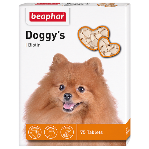 Кормовая добавка Beaphar Doggy’s Biotin , 75 таб. фотография