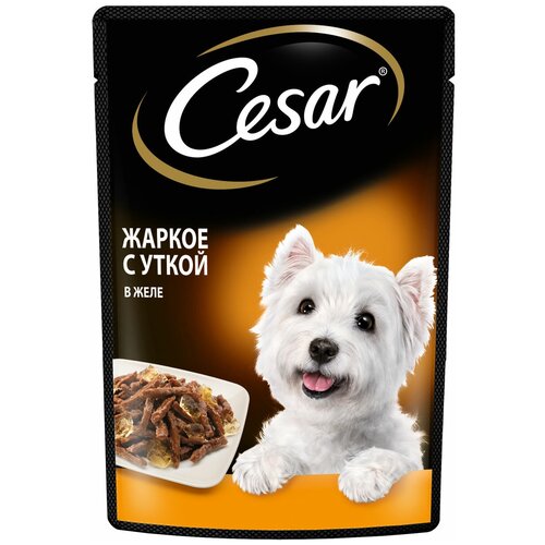 Влажный корм для собак Cesar утка 1 уп. х 10 шт. х 85 г фотография