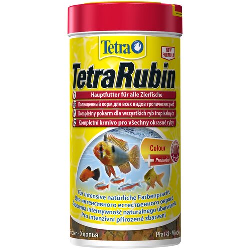 Сухой корм  для  рыб, рептилий, ракообразных Tetra TetraRubin Flakes, 250 мл, 52 г фотография