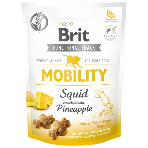 Лакомство для собак Brit Care Mobility Squid, 150 г фотография