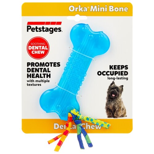 Косточка   для собак  Petstages Orka mini (221REX),  синий, 1шт. фотография