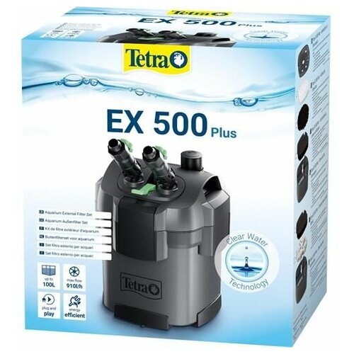 Фильтр внешний Tetra EX500 plus, 910л/ч, 5,5Вт до 100л фотография