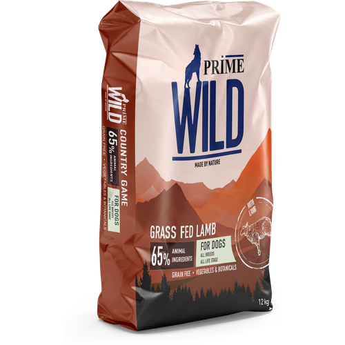 ​​Сухой корм для щенков и собак всех пород Prime Wild GF Grass Fed​, беззерновой, с ягненком 12 кг фотография