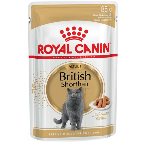 Влажный корм для кошек Royal Canin для британских короткошерстных 9 шт. х 85 г (кусочки в соусе) фотография