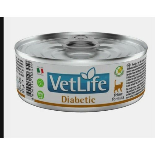 Влажный корм Farmina Vet Life Diabetic для кошек при диабете, 85 г фотография