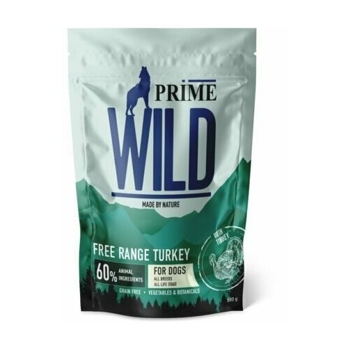 PRIME WILD GF FREE RANGE Сухой корм для собак всех пород с индейкой, 500 гр фотография