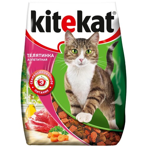 Сухой корм для кошек Kitekat телятина 350 г фотография