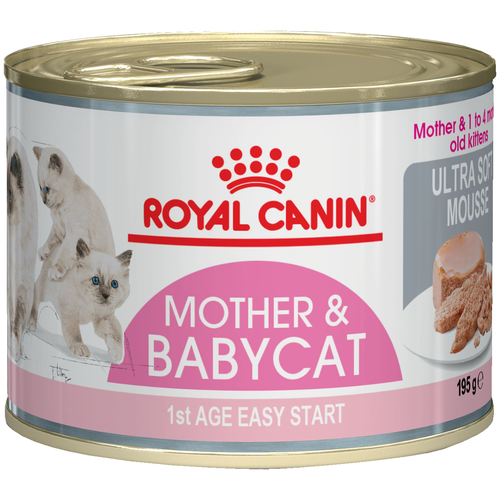 фотография Влажный корм Royal Canin Mother & Babycat (Babycat Instinctive canned) 3 шт. х 195 г (мусс), купить онлайн 850 рубл