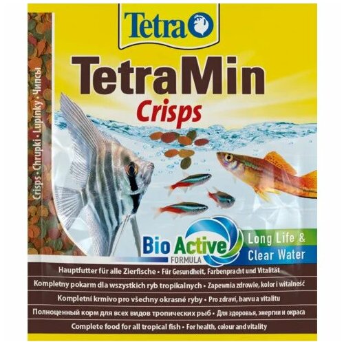 Tetra Pro Color Crisps корм в виде чипсов для улучшения окраса всех декоративных рыб 12 г саше фотография